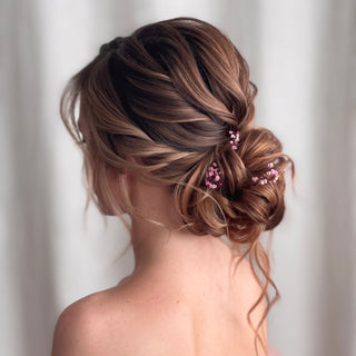 Textured Boho Updo With A Braid Online Hairstyling Tutorial