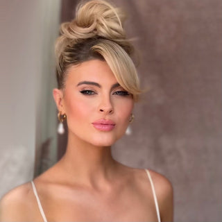 Top Bun With Deep Side Parting Online Hairstyling Tutorial