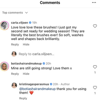 Makeup Brushes Testimonial