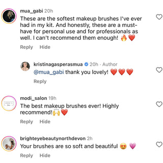 Makeup Brushes Testimonial