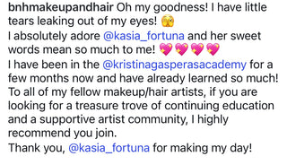 Bridal Makeup & Hairstyling Online Academy Testimonial