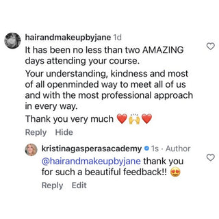 Bridal Makeup Masterclass Testimonial