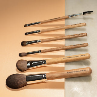 Complete K-Set Vegan Makeup Brush Set