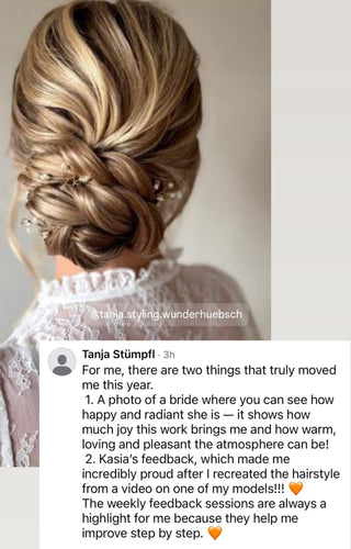 Online Bridal Hairstyling Academy Testimonial
