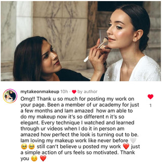 Online Makeup Hairstyling Academy Testimonial